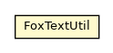 Package class diagram package FoxTextUtil