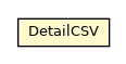 Package class diagram package DetailCSV