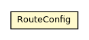 Package class diagram package RouteConfig